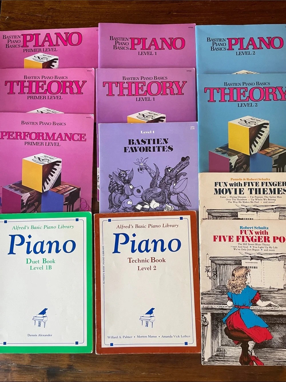 12 Mixed Piano Books Bundle Lot: Bastien piano basics + MORE beginner levels - Picture 1 of 16